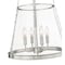 Z-Lite Prescott 4 Light Pendant, Brushed Nickel & Clear 341P18-BN - alternate 6